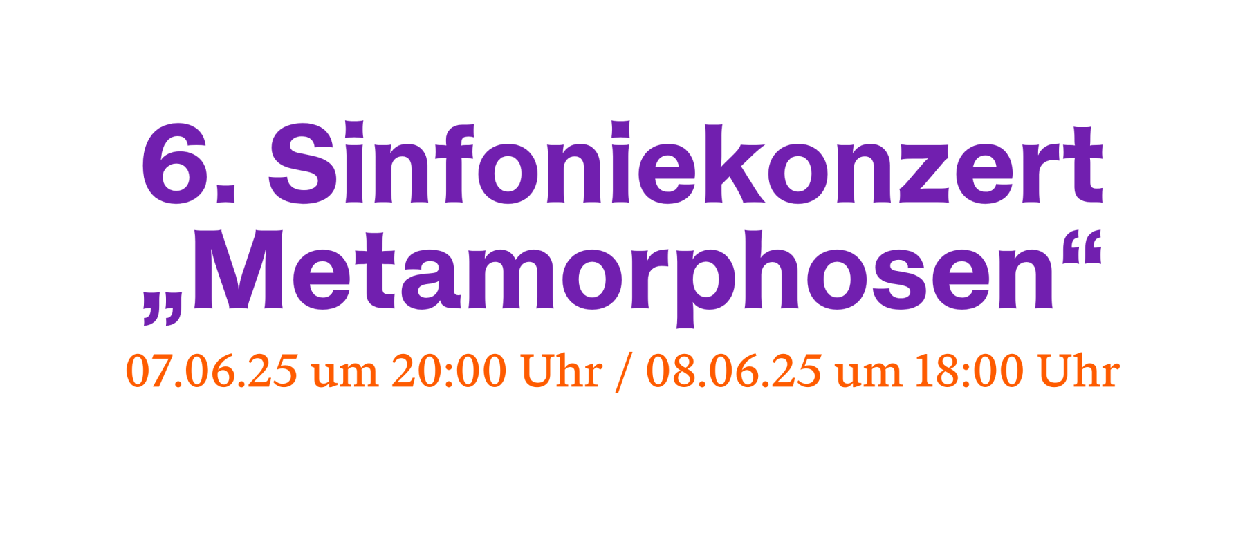 6. Sinfoniekonzert 